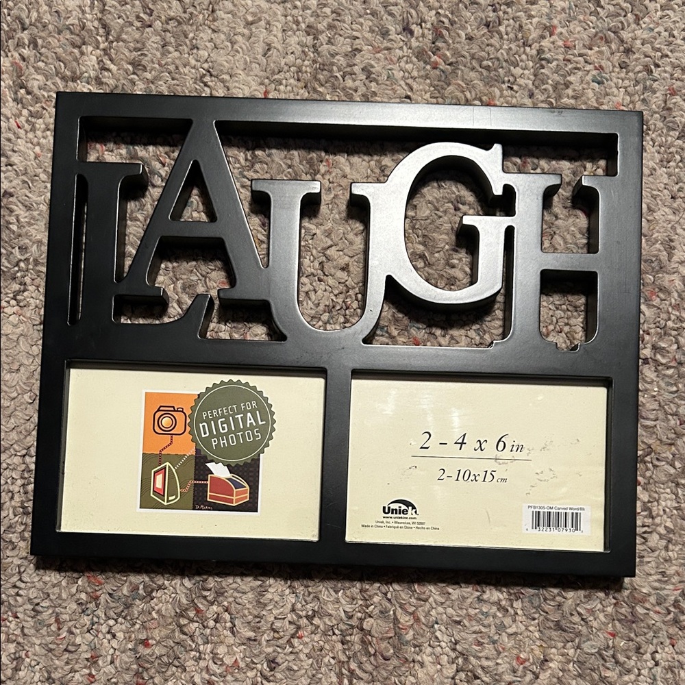 Kohl's Black LAUGH Photo Frame